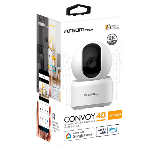 Camara Argom Convoy 40 Smart WIFI Full Motion Indoor 2K QHD | White