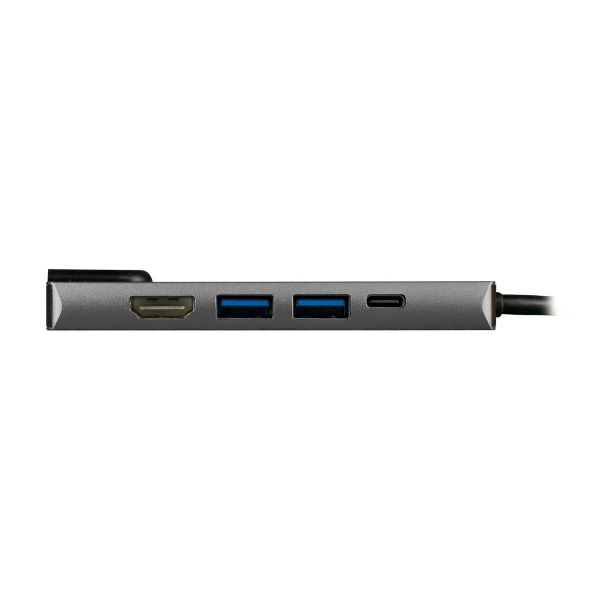 Adaptador 5 en 1 | HUB GEN. Type-C To RJ45 1HDMI-4K 2USB3.0 1Type-C Plateado