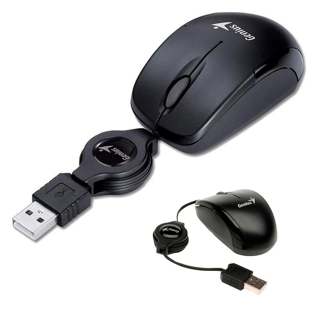 Mouse Genius Microtraveler | Negro