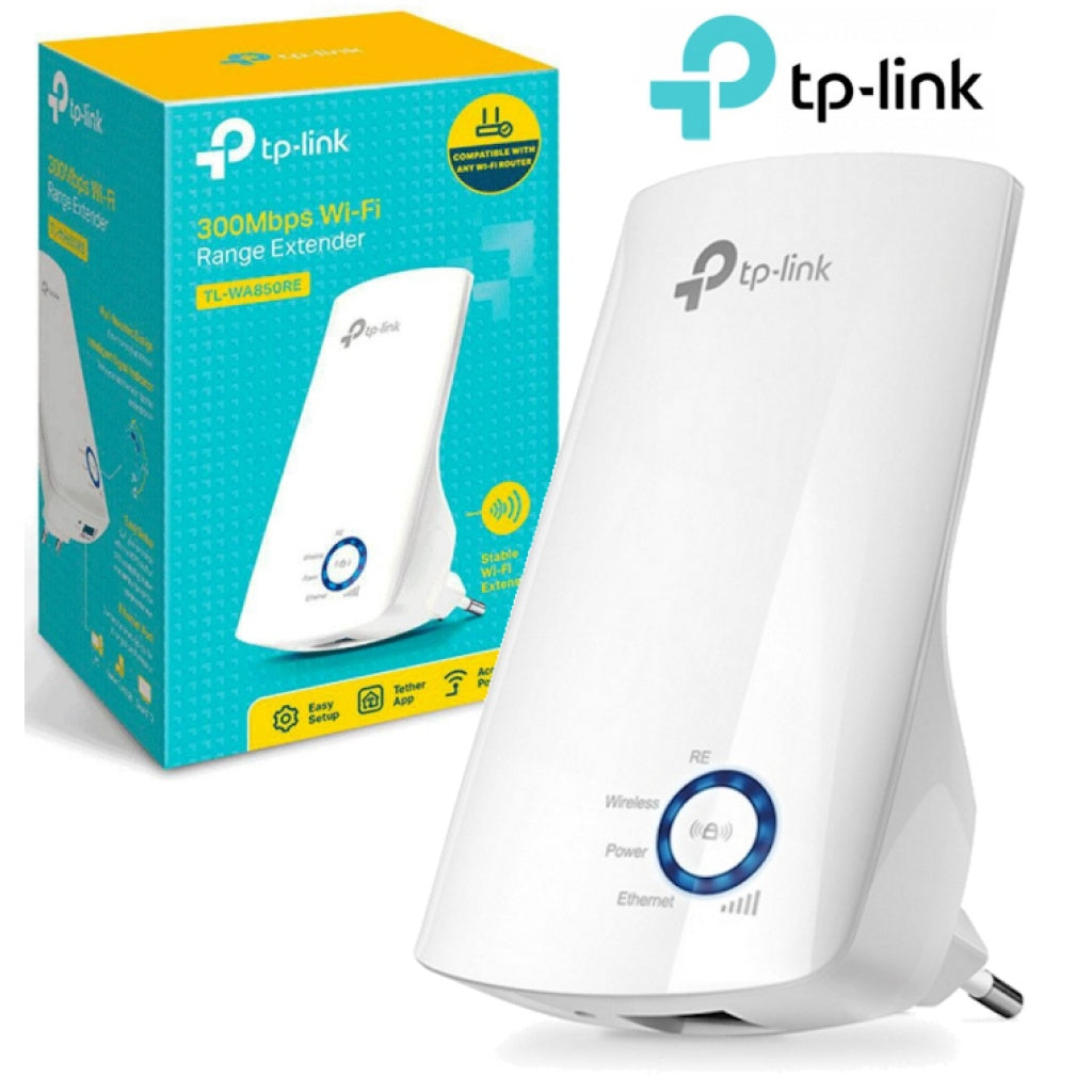 Tp-Link | Extensor de señal Wi-Fi N300 300 Mbps 2.4GHz | TL-WA850RE